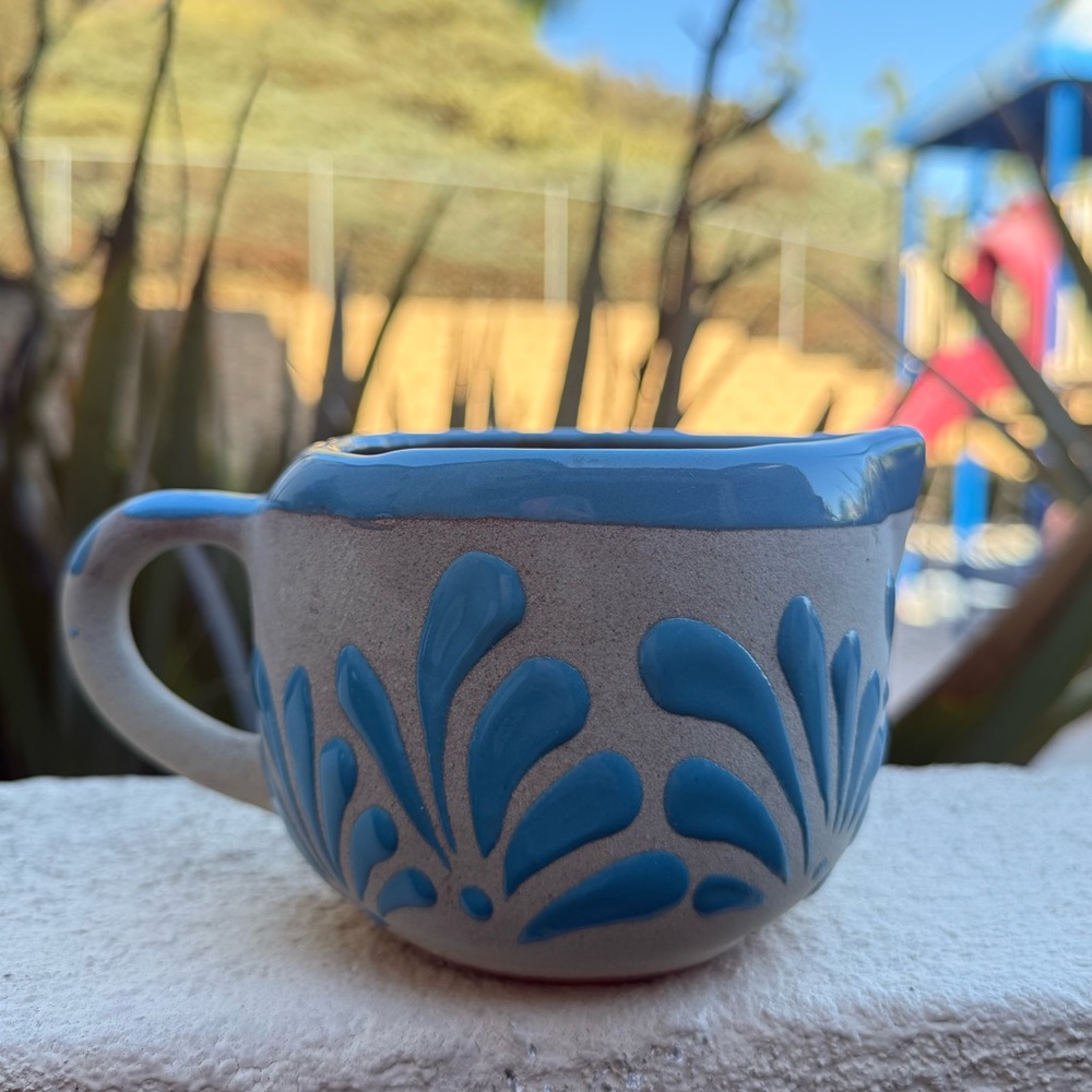 Terracota blue mug